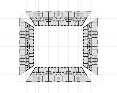 1995 SOCIAL HOUSING, LAS ROSAS, MADRID HONORABLE MENTION COMPETITION